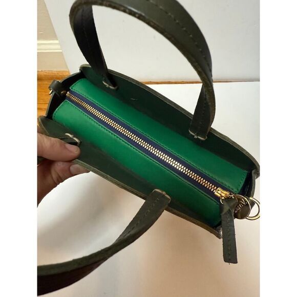 Clare V. Petit Alistair Circle Crossbody in Loden Green - Picture 10 of 11